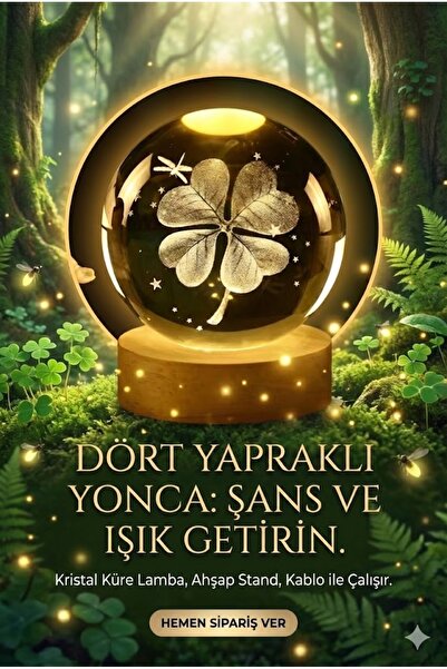 sonx 3D Kristal Küre Gece Lambası - Ahşap Tabanlı Dekoratif LED Masa Üstü Ayd...