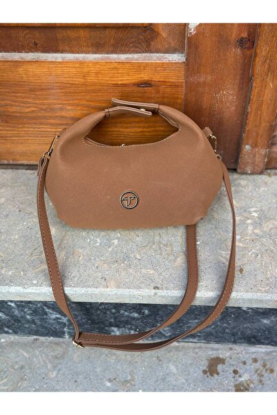 SHIKIRTI Süet Mini Boy Uzun Askılı Kadın El ve Omuz Çantası