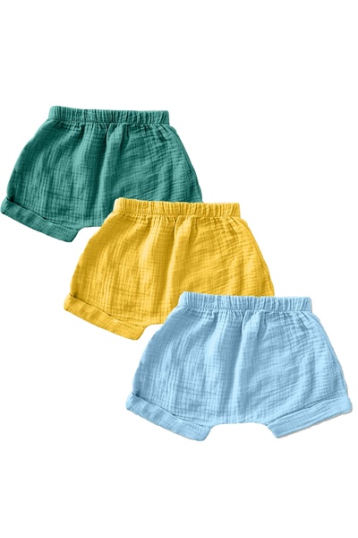 Kidizi Set of 3 double muslin shorts Zuma 2-3 years