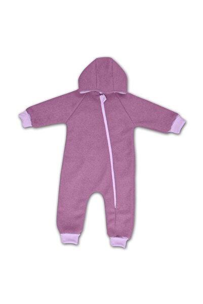 Kidizi Salopeta overall din lana fiarta dublata cu bumbac, Purple 1-2 ani, pr...