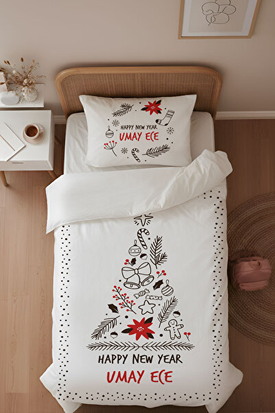 Homamia Single Duvet Cover Set Happy New Year