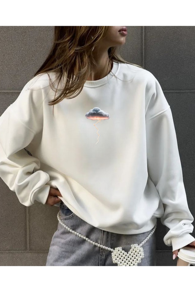 Tubinyoo سويت شيرت شيمش بولوت مطبوع برقبة دائرية وثلاثة خيوط