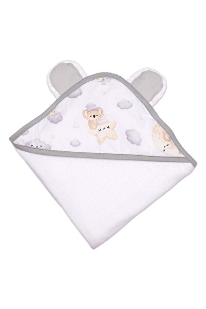 Kidizi Prosop bebe cu gluga si urechi 90x90 Koala Bears