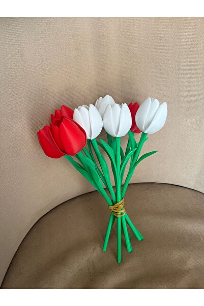 TIGEA Accessories FLORI ARTIFICIALE LALELE UMELE 6 BUCATI PRODUSE CU IMPRIMAN...