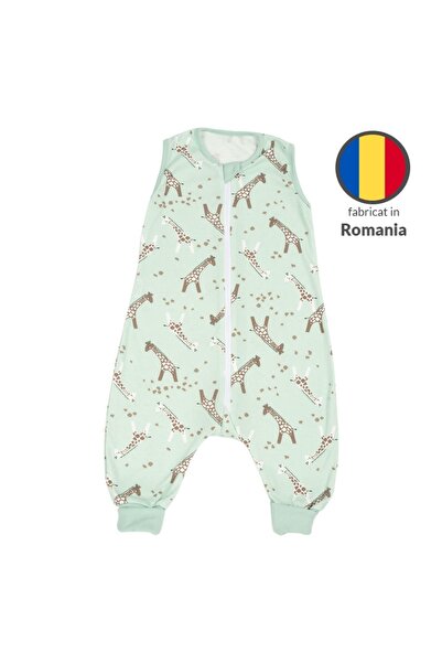 Kidizi Summer cotton baby sleeping bag with legs 6-18 months Giraffe, 0.5 tog, transparent cuffs...