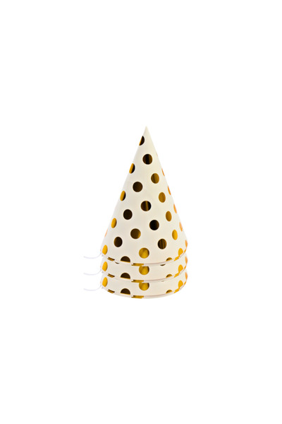 Meven Set Beauty Small Children's Party Hats (Gold & Silver) - Pack of 3, 20x...