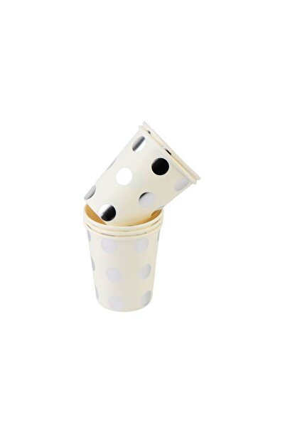 MEVEN Set Beauty Paper Cups, 5 Pieces - Gold and Silver