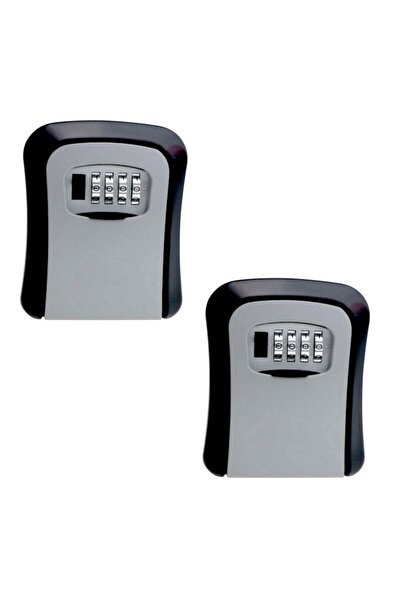 OEM Set of 2 metal protection boxes, for keys, with access door, 10000 code variations, 115x95x40 mm, resistant