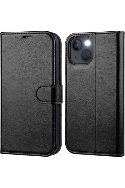 m.tk moveteck iPhone 13 - 14 Compatible Case 360 Full Coverage Leather Textur...