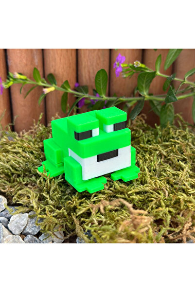 vahobi3d Kurbağa Minecraft Figürü – Koleksiyonluk Masa Üstü Dekor