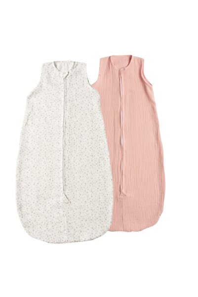 Kidizi Set 2 saci de dormit de vara pentru copii din muselina dubla 3-18 Tiny...