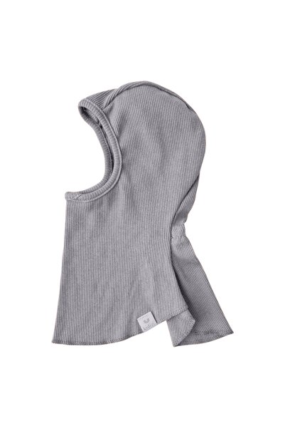 Kidizi Adjustable children's balaclava made of certified cotton, Grey 4-18 mo...