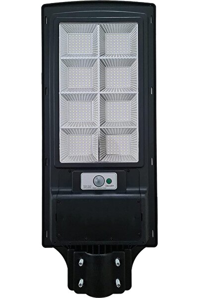 Generic LED Solar Street Light, Remote Control, 6000K Daylight, IP65 Waterproof, Black