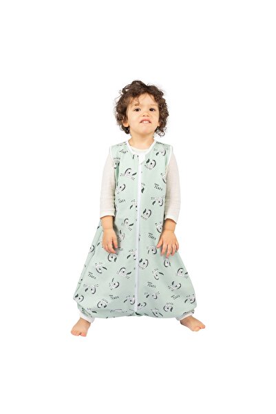 Kidizi Sac de dormit cu picioare din bumbac flausat 18-36 luni Zebra Mint, 1 ...