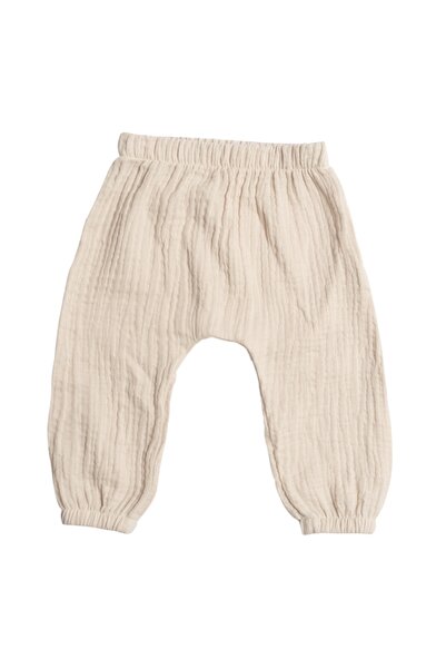 Kidizi Children's long muslin pants, type Salvari Sima, nature, 2-3 years