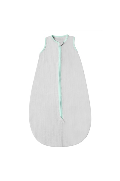 Kidizi Sac de dormit de vara pentru copii din muselina dubla 3-18 luni grey g...