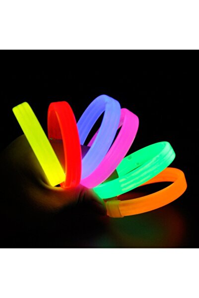 NW NessiWorld Glow Party Phosphorescent Extra Thick Bracelet 6 Colors Set of ...