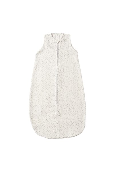 Kidizi Sac de dormit de vara pentru copii din muselina dubla 3-18 luni Tiny Hearts Grey, 0.3 tog