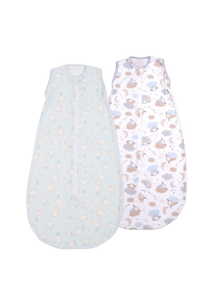 Kidizi Set 2 saci dormit copii de vara 0-18 luni Elefun Blue On A Cloud Paste...