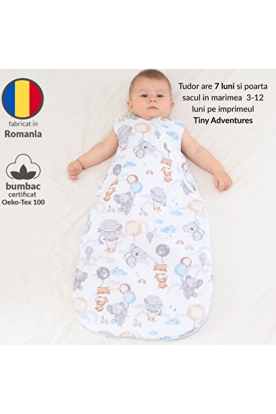 Kidizi Sac de dormit bebe 3-12 luni Koala Dreams Pink, 1 tog, bumbac 100%, pentru toamna/iarna