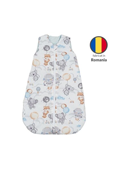 Kidizi Baby sleeping bag 0-3 months Tiny Adventures, 1 tog, 100% cotton, for autumn/winter