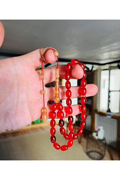 TTS TÜRK TESBİH SANATI سبحة من حجر العقيق الأحمر العثماني