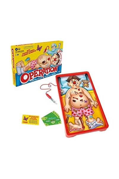 Hasbro - GAMING Classic Operation Electronic Board Game with Cards, Indoor Game for Kids 6+