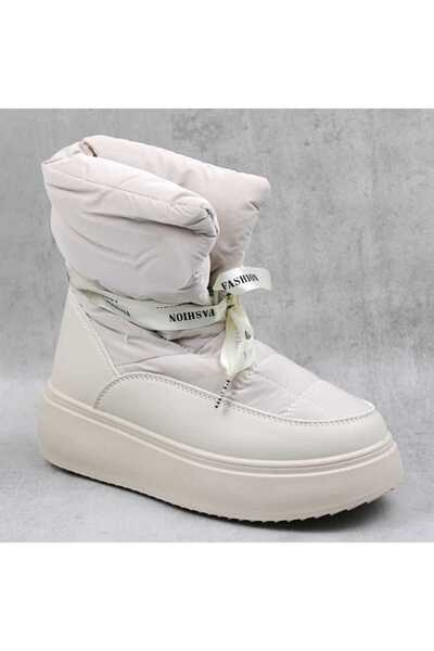 mm ​Women's boots, apreski type, fur lined, with platform XH2303-BEIGE