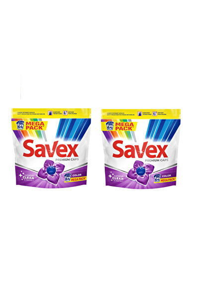 SAVEX Premium Capsule Color 64 bucati - 2 Buc ( 2 Pachete)