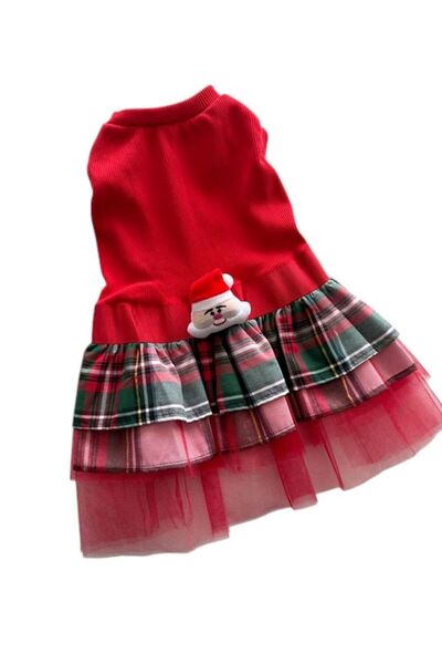 MİNİŞ PET BUTİK Miniş Snowman Tutu Small Breed Dog Dress