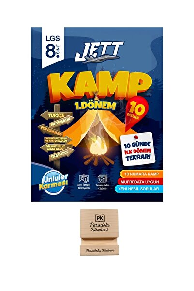 Ünlüler Karması LGS 8. Sınıf 1. Dönem JETT Kamp 10 Fasikül + 1 Deneme + Telef...