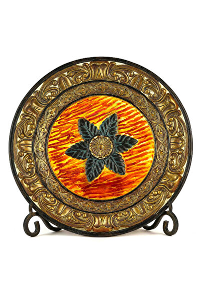 ALKORONFUL COMPANY FOR FLOWERS صحن ديكور دائري اورنج بستاند