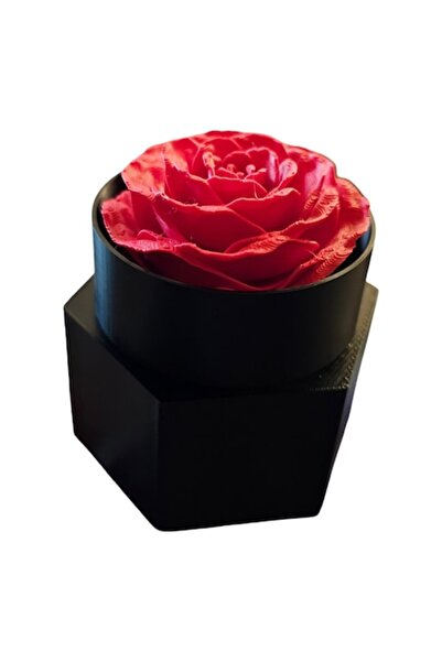 NOT OEM Box with plastic roses, Red, 5 cm