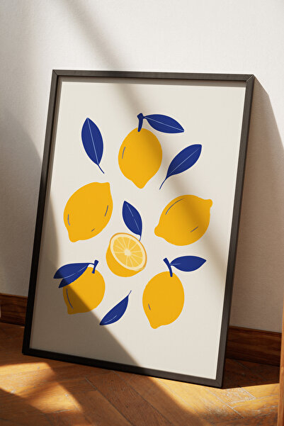 Base Concept Διακοσμητικός πίνακας αφίσας με θέμα το λεμόνι, αισθητικής μοντέ...