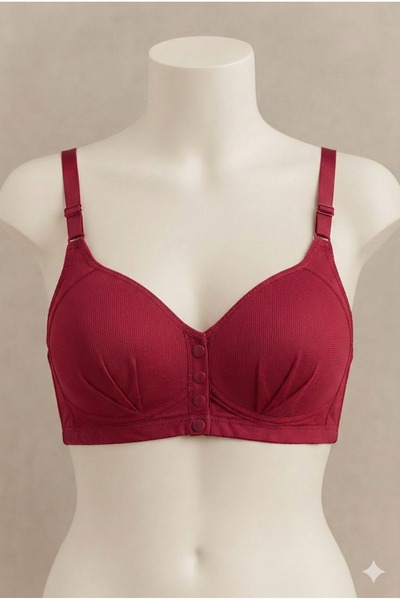 MODA Sutien din plasă cu închidere frontală (cu nasturi)