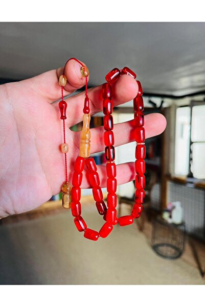 TTS TÜRK TESBİH SANATI سبحة من حجر العقيق الأحمر العثماني