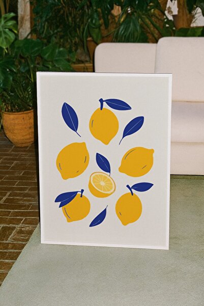 Base Concept Διακοσμητικός πίνακας αφίσας με θέμα το λεμόνι, αισθητικής μοντέ...