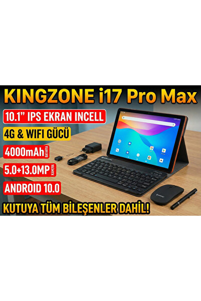 OEM KİNGZONE i17 PRO MAX TABLET SİM KARTLI / TR KAYITLI - 4000mah 4GB RAM 32GB ROM/ ANDROİD 10.0