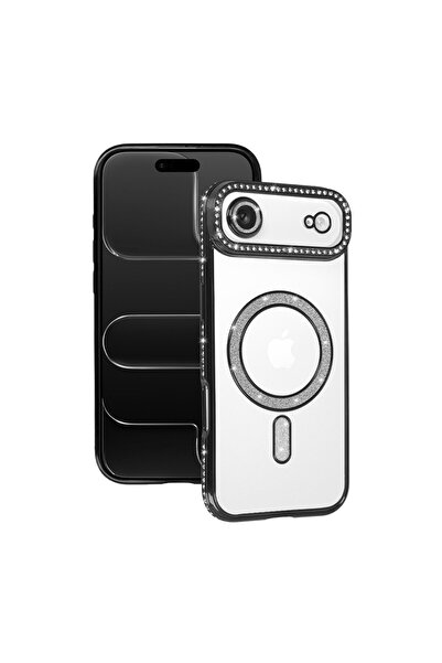 NewFace حافظة آيفون 17 إير جوكي سيملي ماجنيتيك سيف - أسود