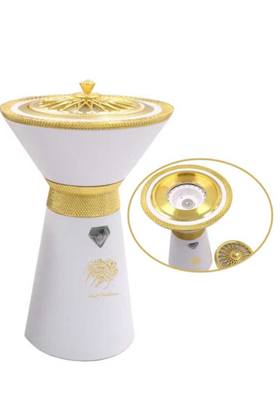 Bukhoor مبخرة كهربائية بتصميم فريد، برائحة عربية، قابلة لإعادة الشحن عبر منفذ USB، مبخرة محمولة، لون أسود