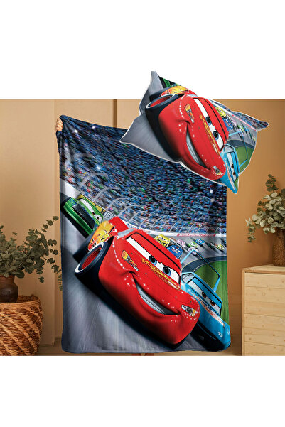 ACONCEPT Lightning Mcqueen Cars Themed Baby Child Welsoft Soft Blanket & Pill...