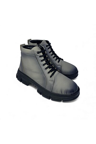 Desimod Women's Genuine Leather Comfortable Full Orthopedic Comfortable Non-Slip Sole Daily Boots