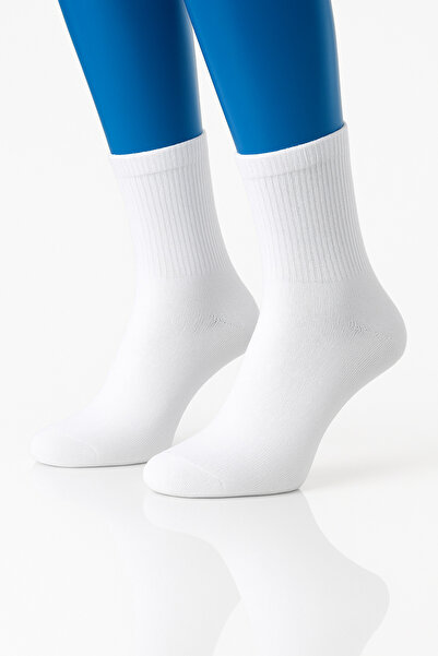 socksbox جوارب تنس بيضاء جوارب رياضية قطنية للجنسين/4 أزواج