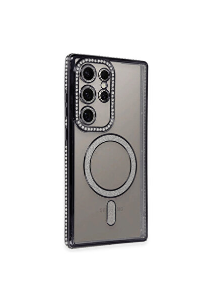 NewFace حافظة سامسونج جالاكسي S24 الترا جوكي سيلفر ماجنيتسايف - أسود