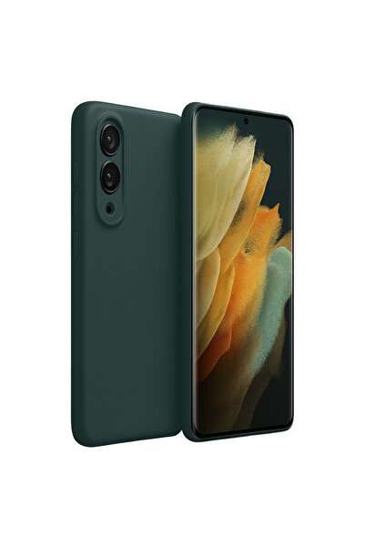 NewFace سامسونج جالاكسي S25 ايدج سيليكون اول - اخضر غامق