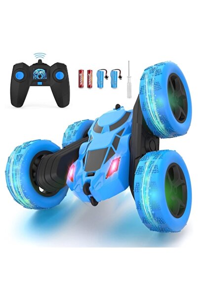 NEXTWAVE Mașină RC 4WD cu două roți motoare, rotație 360°, LED, 2 baterii, of...