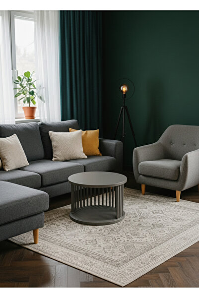 sanArt furniture Minimalist Doğal Ahşap Yuvarlak Orta Sehpa | Modern Salon Se...