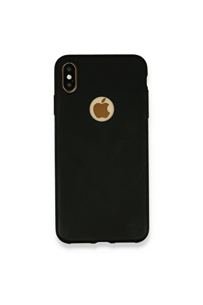 NewFace Iphone xs max case first silicone - black