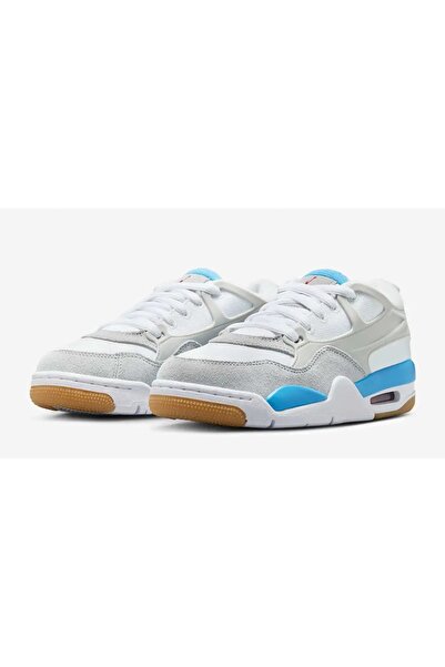 Nike Air Jordan 4 Rm Gs University Blue Unisex White Blue Sports Basketball Shoes - | Fq7938-104