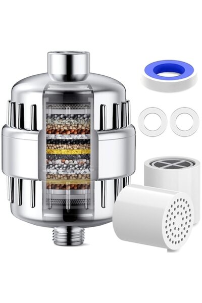 NEXTWAVE NextWave® Premium Shower Filter, 20 Stages, 2 Filters Included, Vita...